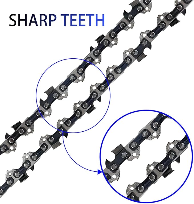 2PC 12 inch Chainsaw Chain for Worx WG350 / WG350.9 Chainsaw, 12" Replacement Chain for Worx WG381 / WG381 .9 / WG380 /WG380.9 Chain Saw
