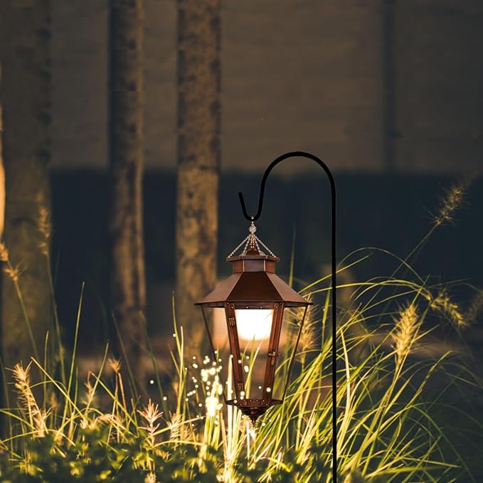 Ashman Shepherd's Hooks 35 Inch (4 Pack), Black, Made of Premium Metal for Hanging SolarLights, Bird Feeders, Mason Jars, Christmas Lights, Lanterns, Garden Stakes and Wedding Décor.