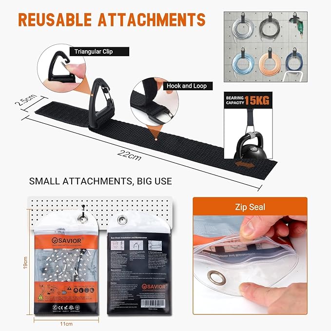 Savior 8 Inch Pole Saw Chain 3/8" LP Pitch .043" Gauge 34 Drive Links Fits DeWalt DCPS620B DCPS620M1 DCCS623B DCCS623L1, Craftsman CMCCSP20, 79240 - DWO1DT608, R34(4 Chains)