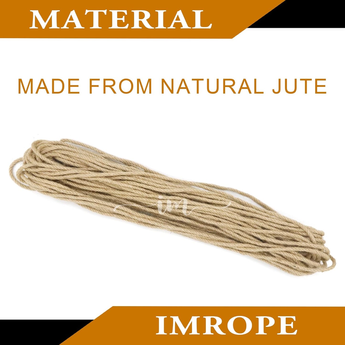 5mm x 400 Feet Natural Jute Rope, Twine for Gardening Tomato Climbing Plant Tie Floristry Crafts Gift Wrapping Packing Decor