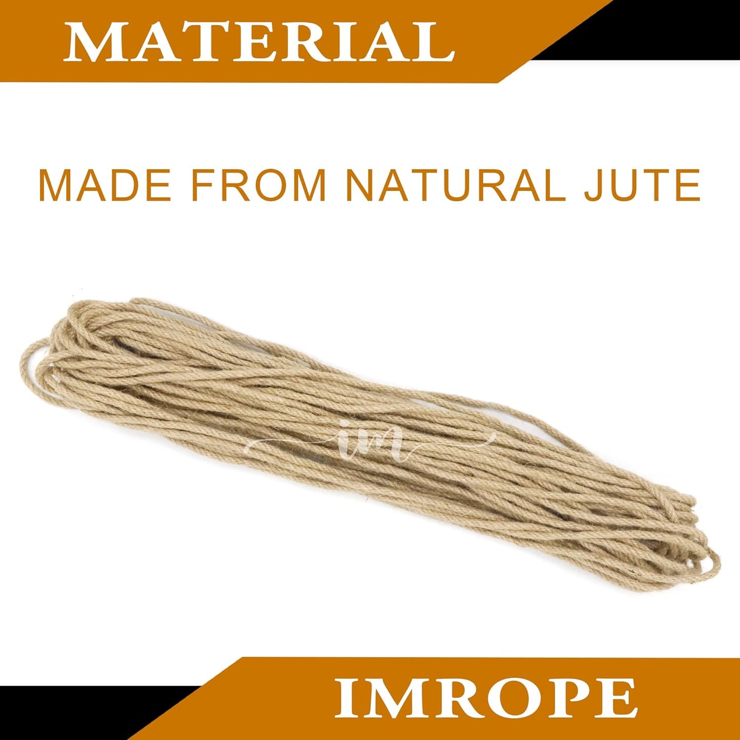 5mm x 500 Feet Natural Jute Rope, Twine for Gardening Tomato Climbing Plant Tie Floristry Crafts Gift Wrapping Packing Decor
