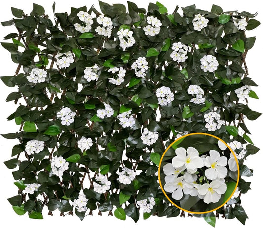 Expandable Fence Privacy Screen for Balcony Patio Outdoor,Decorative Faux Ivy Fencing Panel,Artificial Hedges