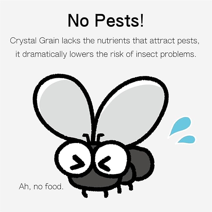 LA TERRA Soil for Succulents, Caudiciforms & Cacti, 3L (Medium Grain) Made in Japan– Nutrient-Enriched, Clean, No Mess, Reusable-Crystal Grain