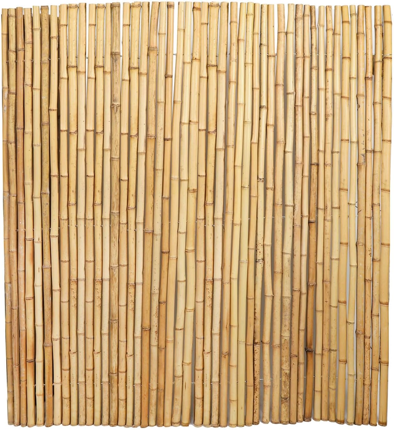 6ft x 8ft Natural Bamboo Fence Roll, Outside Bamboo Privacy Fencing, Natural Privacy Screen Panels for Garden, Outdoor