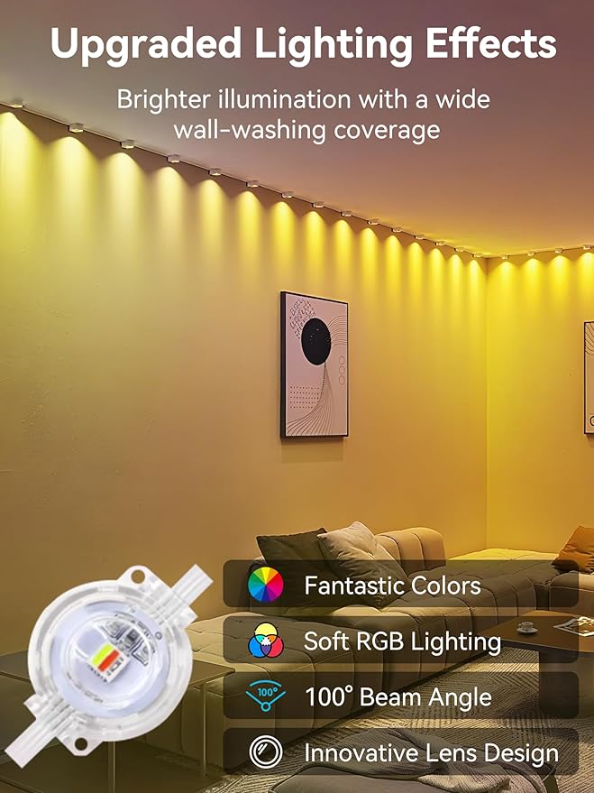 Permanent Outdoor Lights, 250FT RGB IP67 Waterproof Eaves Lighting, Smart LED Outside House Lights with App/Remote Control for Halloween, Christmas Decor, Holiday, Party, Daily, All Year-Round