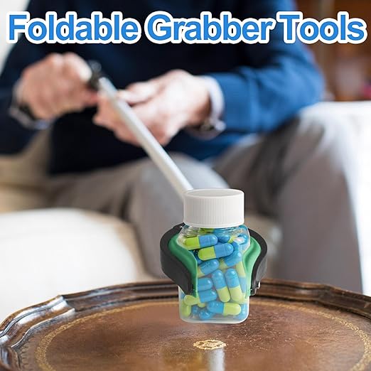 6 Pack 32 Inch Commercial Trash Grabber for Elderly Assist, Heavy Duty Lightweight Reacher with Ergonomic Handle & Non-Slip Grip, Multi-Use Outdoor Home Garden Cleanup Mobility Aid ToolGreen)