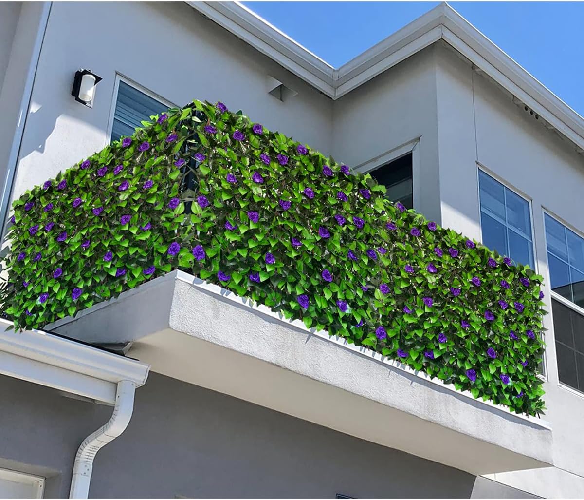 Expandable Fence Privacy Screen for Balcony Patio Outdoor,Decorative Faux Ivy Fencing Panel,Artificial Hedges