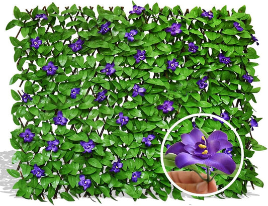 Expandable Fence Privacy Screen for Balcony Patio Outdoor,Decorative Faux Ivy Fencing Panel,Artificial Hedges (Single Sided Leaves)…3
