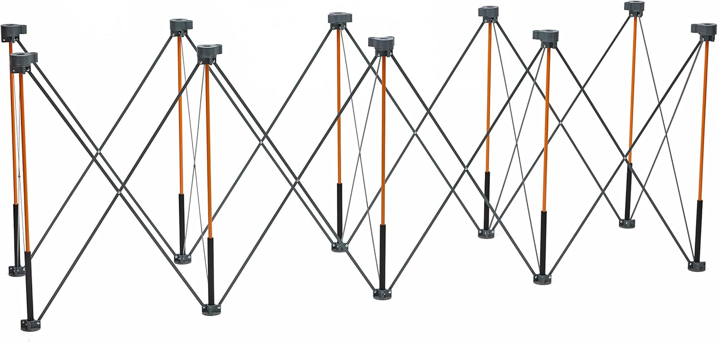 BORA Centipede CT10 36 inch Tall Portable Folding Workbench with Carry Strap, Collapsible Workstand, Construction Table, Support, Sawhorse, 2Ft X 8Ft, 36 inch Work Height, 2,500lb Weight Capacity