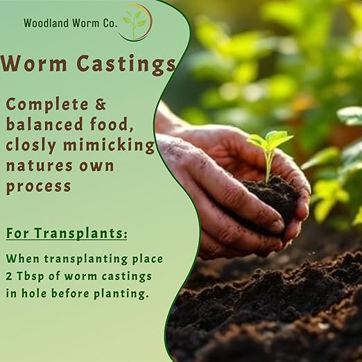 Earth Worm Castings for Plants - Soil Amendment and Natural Fertilizer for Gardening, Vegetables, Lawns and Indoor Plants - Odor-Free, All-Natural – 20 lb Bag