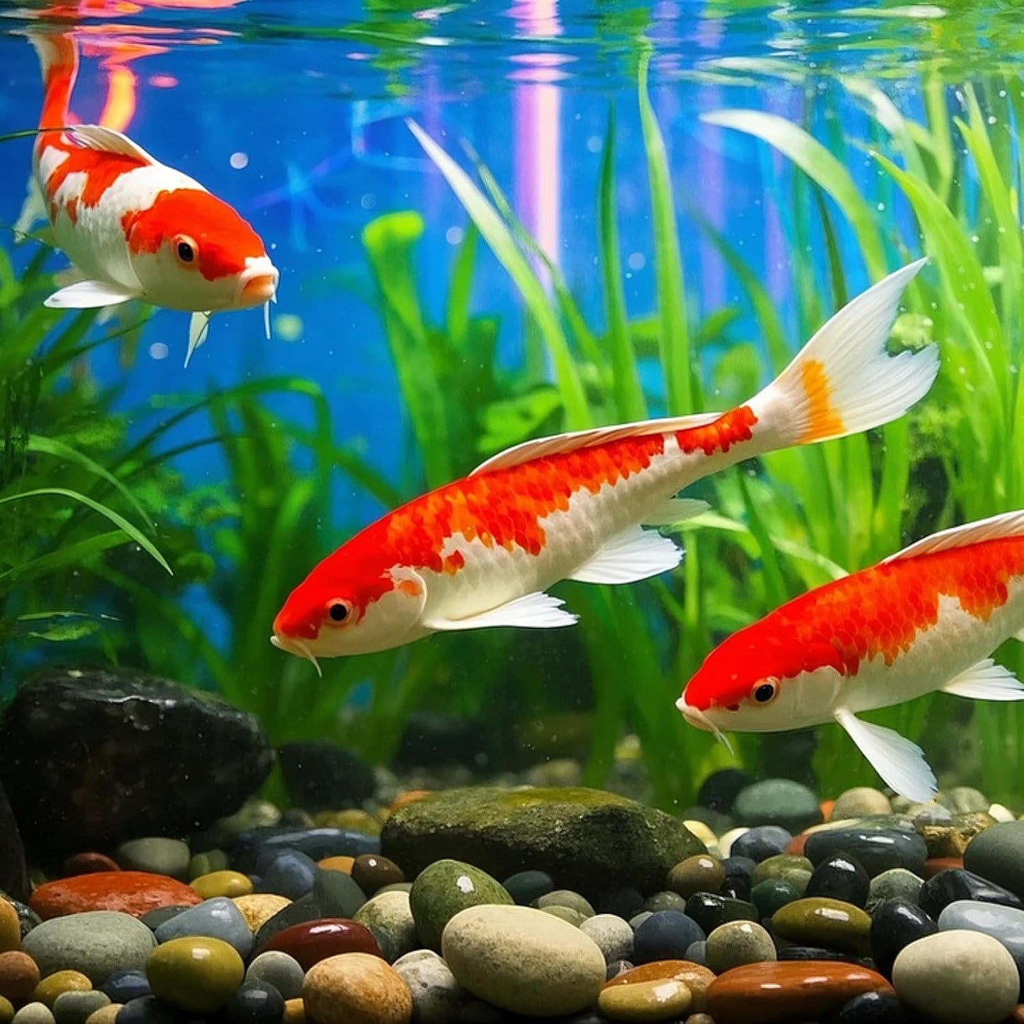 Pebbles for Indoor Plants, 2lbs Colorful Pebbles 0.5-1.2 Inch Decorative River Rocks for Planters, High Polished Stones for Vase Filler Fish Tank Landscaping Garden