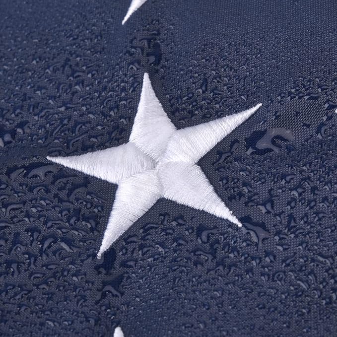 Large American Flag 6x10 FT, US Flag High Wind with Embroidered Stars, Sewn Stripes, Brass Grommets, Durable USA Flag Outdoor Outside