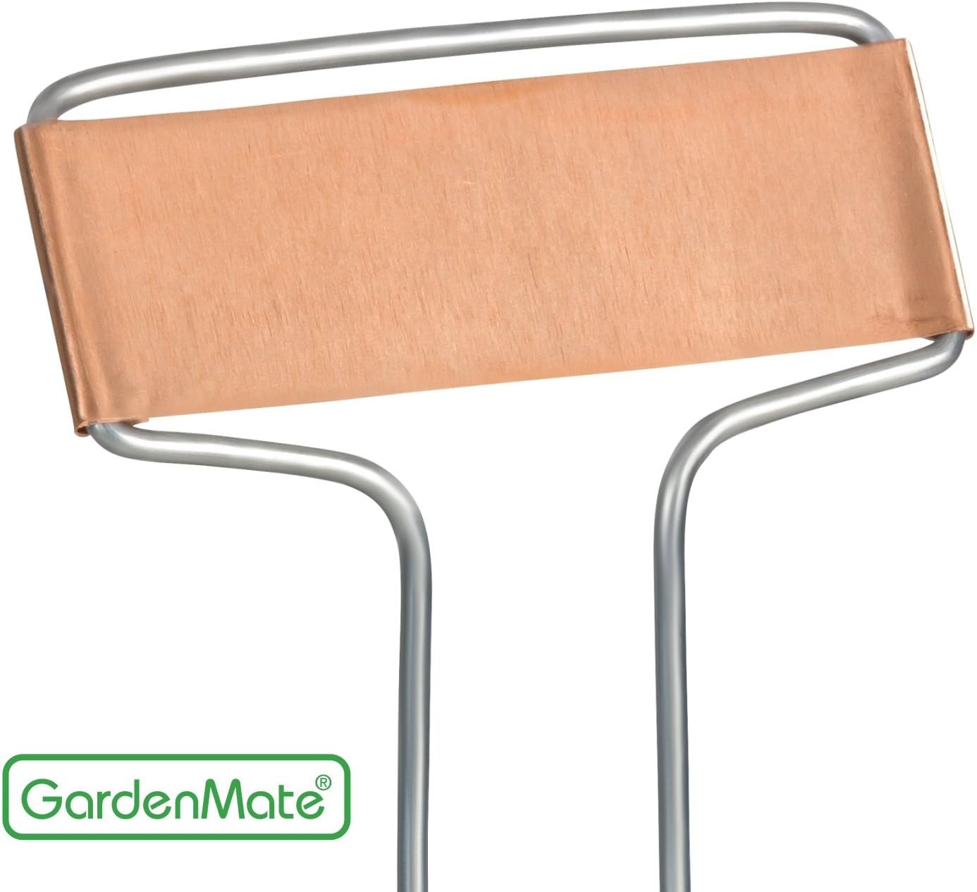 GardenMate 25-Pack Weatherproof Banner Copper Metal Plant Labels, Height 10.5", Label Area 2.5'' x 7/8''