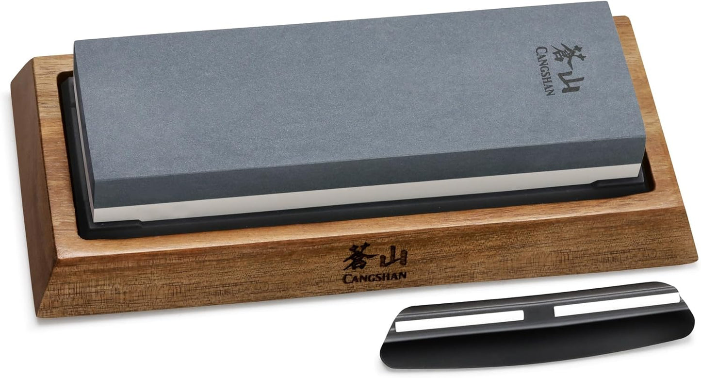Cangshan 503800 Dual-Sided Whetstone Knife Sharpener 1000/6000 Grit