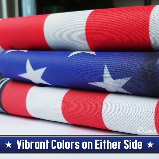 FLAGWIX German Shepherd Dogs Double Sided Flag - Patriot American Dog Flags - Decorations For Home, Outside, Patriotic House Flag 30x40 Heavy Duty Canvas, Decorative Indoor Outdoor Flag