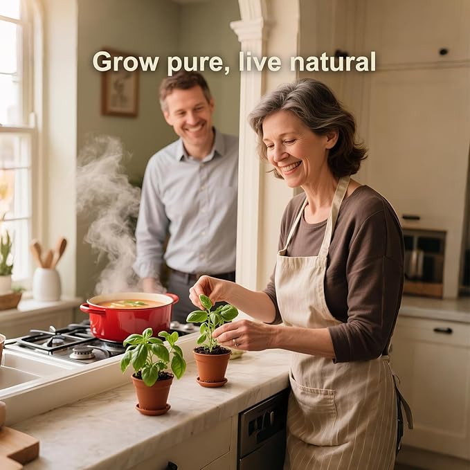 10 Indoor Herb Garden Kit, 33pcs Complete Kitchen Herb Starter Set Including 4-Color Pots, Soil & Tools, Unique Gift Ideas for Plant Lovers, Women, Men, Mom, Friend, Birthday, Housewarming, Christmas