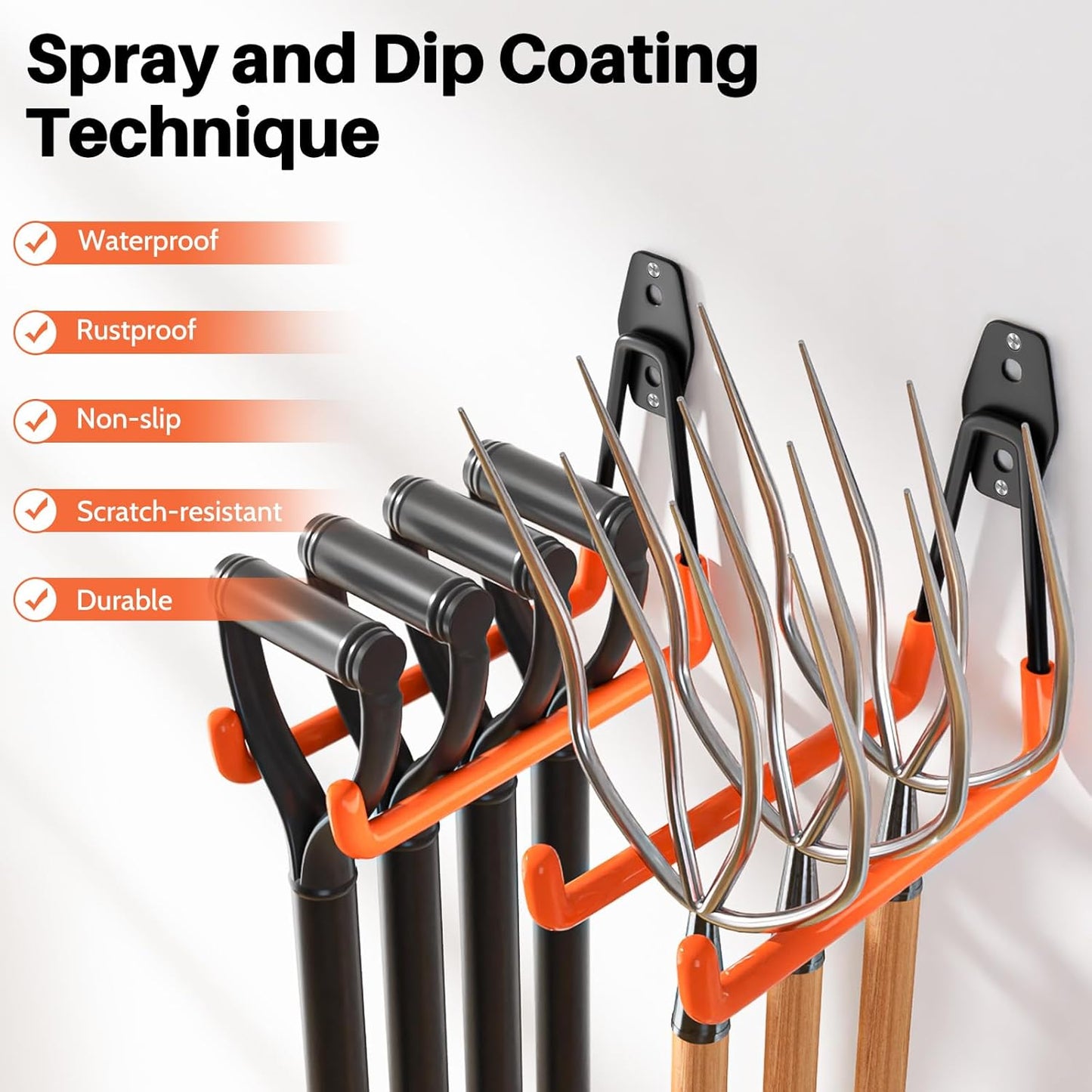 Garage Hooks Heavy Duty, 10 Pack Wall Mount Storage Hangers with Extension Cord Holder Organizer, for Power Tool, Garden Tool, Utility, Ladder, Hose and More