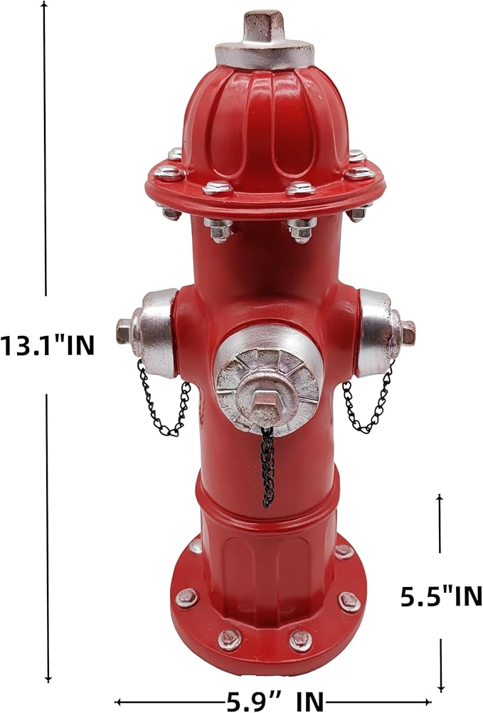 Fire Hydrant Garden Statue for Dogs to Pee On,Puppy Pee Post Training Tool Resin Statue,Indoor Outdoor Fire Hydrant Decor Figurines for Yard Art and Garden Lawn,The Perfect Firefighter Ideal Choice