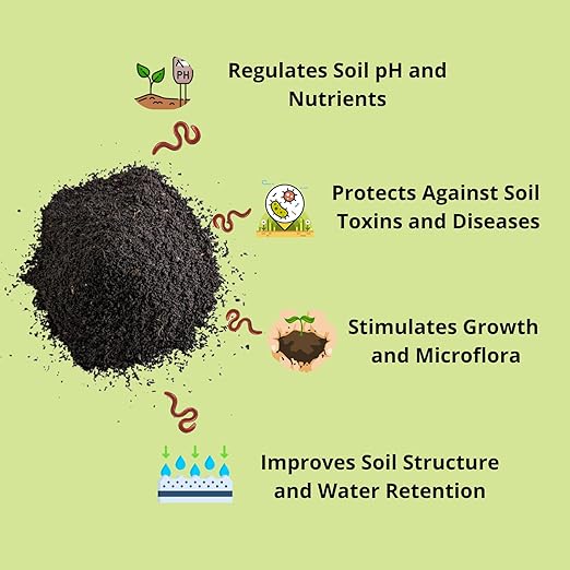 SMG Organic Worm Castings – 100% Pure Earthworm Compost & Natural Fertilizer, Nutrient-Rich Soil Amendment for Plants, Vegetables, Flowers & Trees, 3 lbs