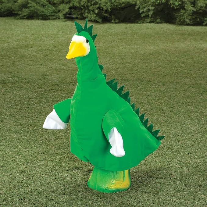 Fox Valley Traders Gaggleville Princess & Dinosaur Goose Outfit Bundle - Includes Princess & Dinosaur Goose Outfits, Fits Large 23" H Statue