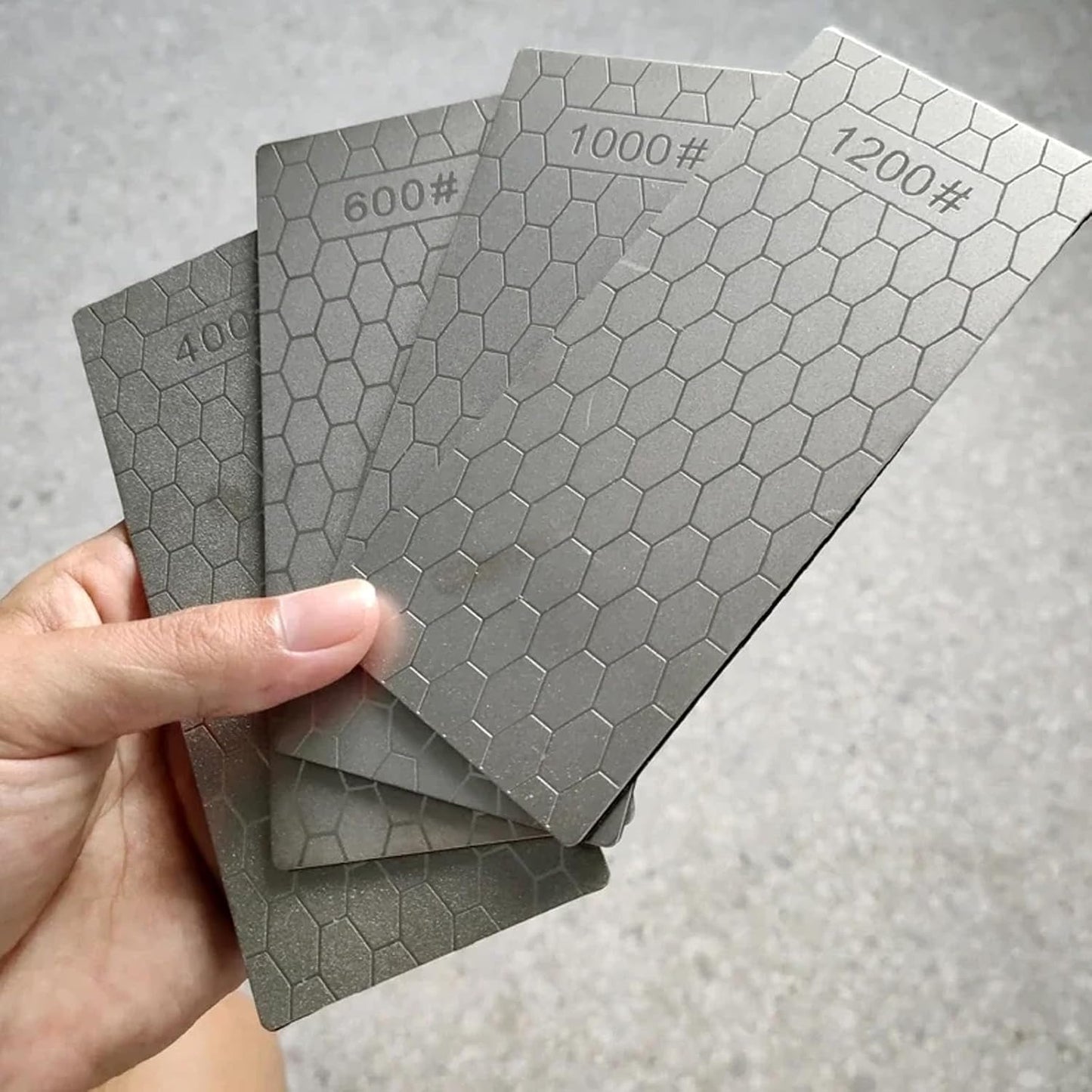 Diamond Sharpening Stone Set,12 Pcs Diamond Lapping Plate Coarse/Medium/Fine Grit Sharpener, 150/180/240/400/600/800/1000/1200/1500/2000/2500/3000 Grit，Perfect Assistance Sharpener Angle Guide