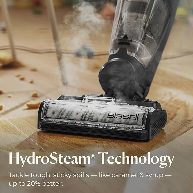 Bissell CrossWave HydroSteam Deluxe Wet Dry Vac, Multi-Purpose Vacuum, Wash, and Steam, Formula Included, Blue, 3515Q