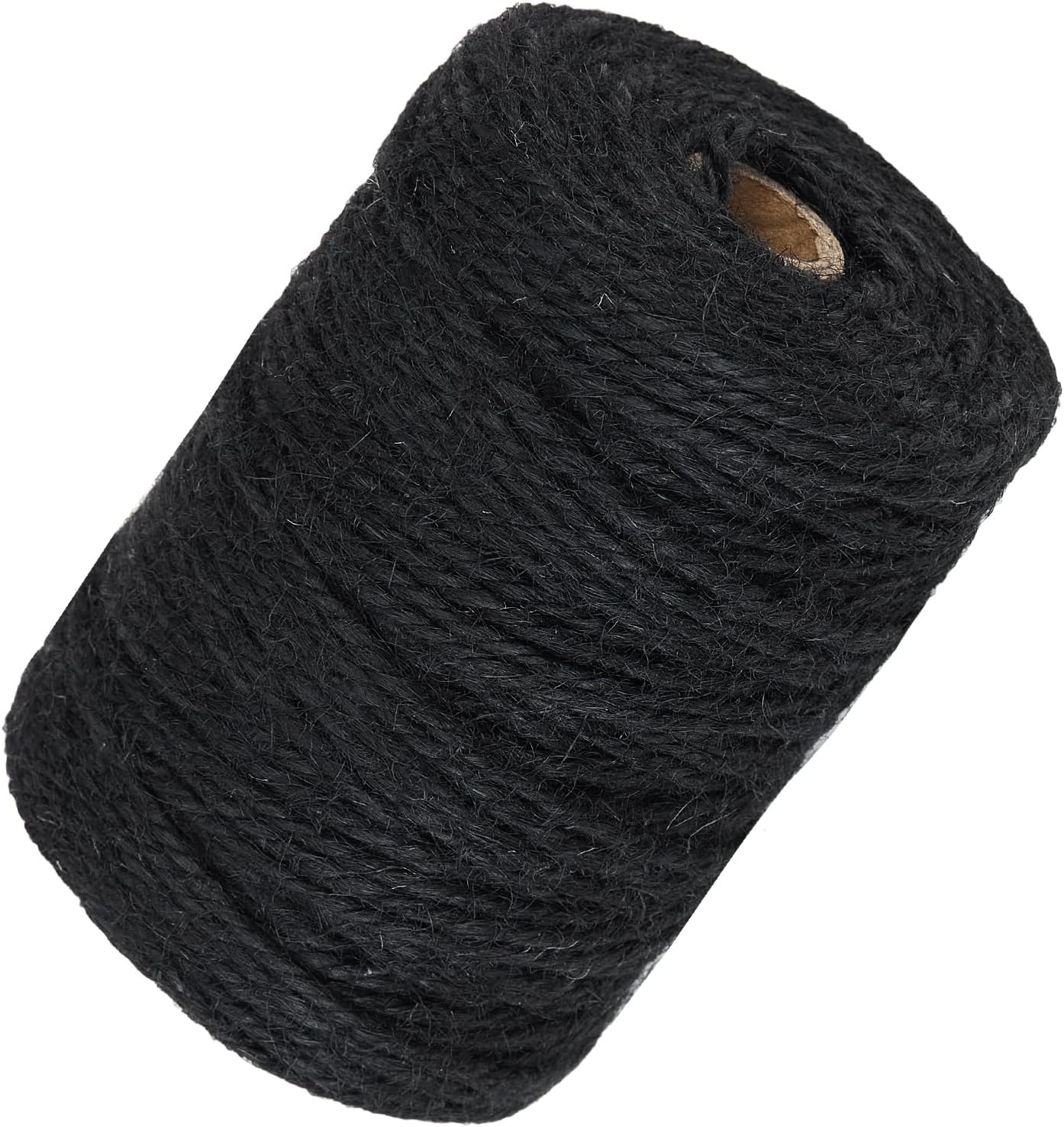 328 Feet 3mm Thick Black Natural Jute Twine, Garden Twine Heavy Duty Industrial Packing Materials String Wrapping, Arts, and Crafts, Halloween Wrapping, Gardening Applications
