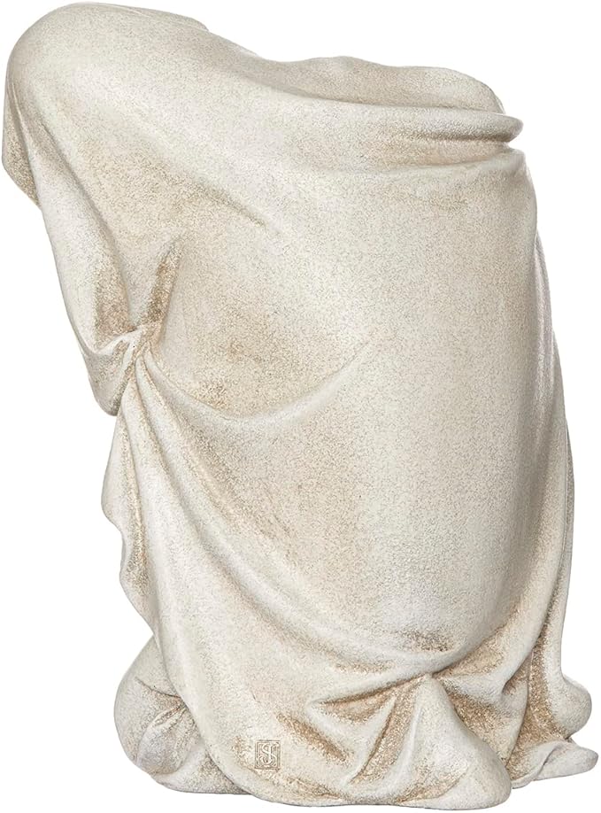 Joseph's Studio by Roman Inc., Kneeling Madonna, Garden Collection, Religious Statue, Holy Family, Memorial, Angel, Patron Saint, Garden Décor (6x10x13)