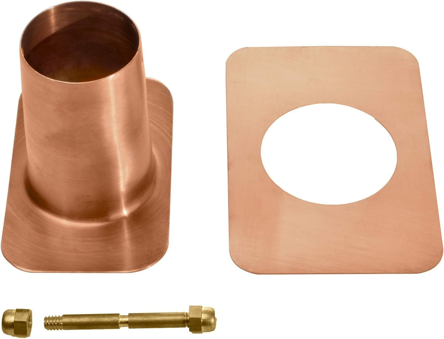 Monarch Rain Chains Pure Copper Gutter Adapter for Rain Chain Installation