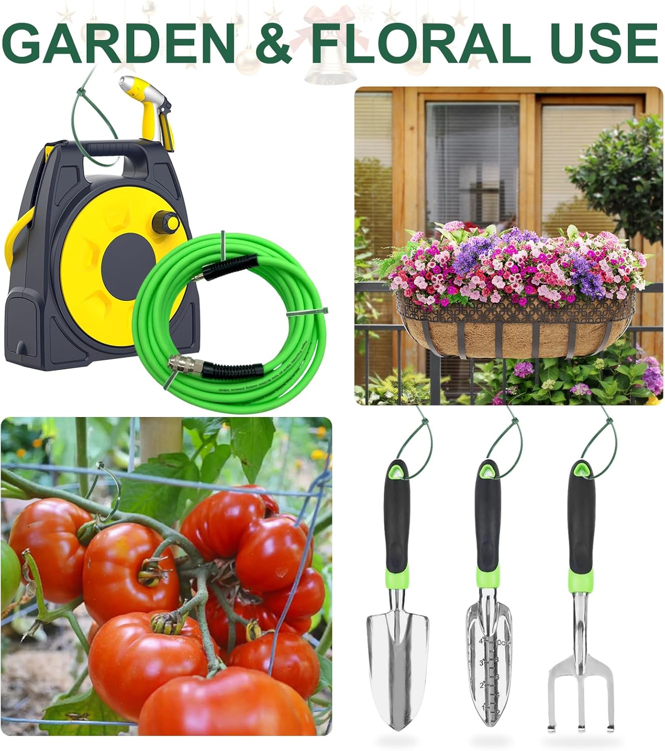 Green Zip Ties 4", 1000 Pack, Cable Ties UV Resistant, Wire Ties 18 lbs Tensile Strength for Garden, Plants, Fence, Holiday Lights, Yakobela