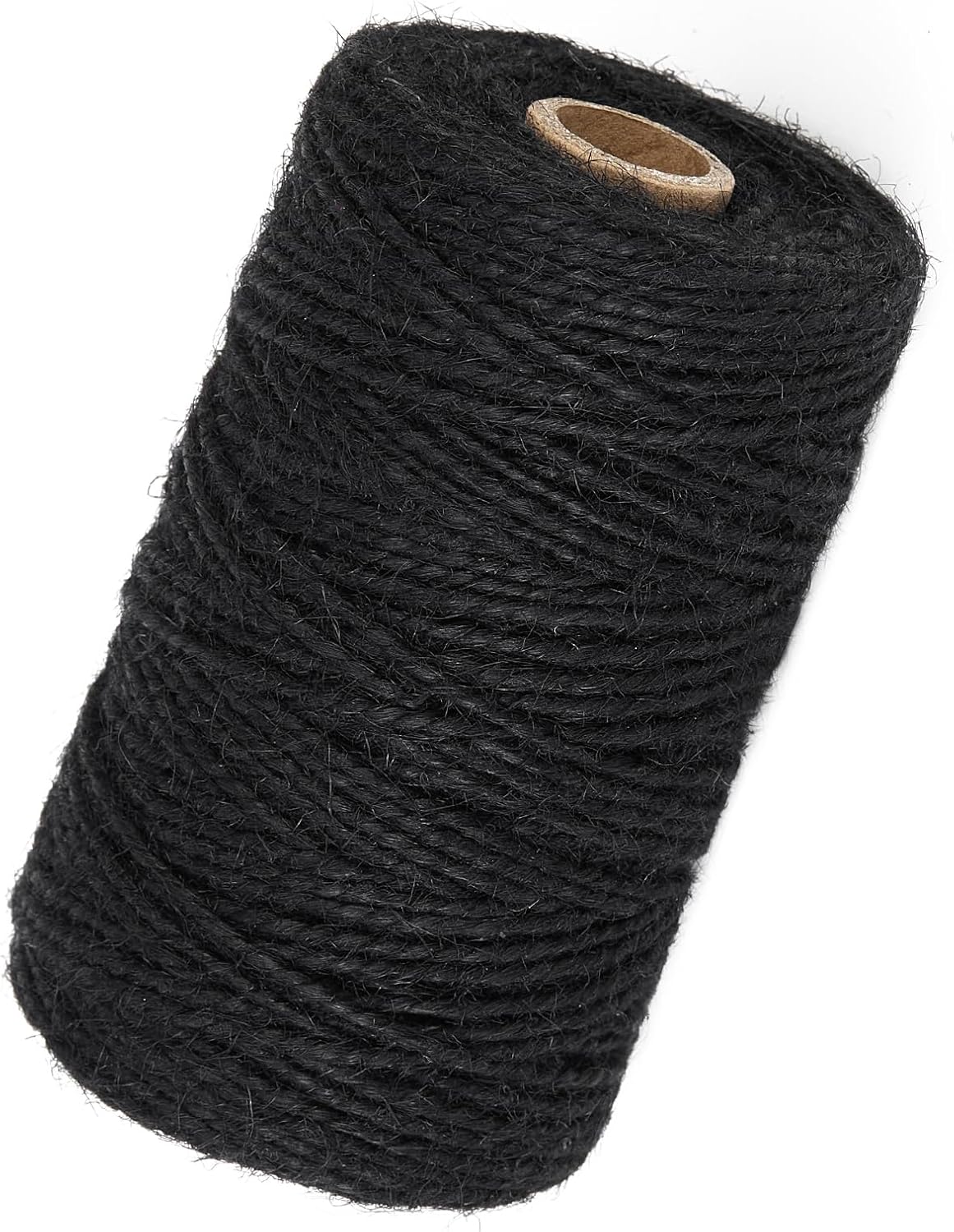 328 Feet 2mm Thick Black Natural Jute Twine, Garden Twine Heavy Duty Industrial Packing Materials String Wrapping, Arts, and Crafts, Halloween Wrapping, Gardening Applications