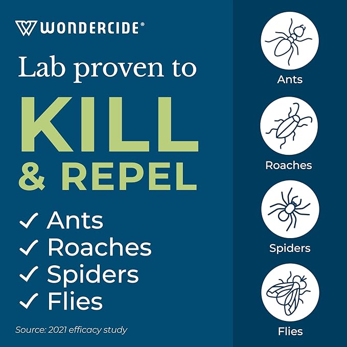 Wondercide - Indoor Pest Control Spray for Home and Kitchen - Ant, Roach, Spider, Fly, Flea, Bug Killer and Insect Repellent - with Natural Essential Oils - Pet and Family Safe — Cedarwood 128 oz