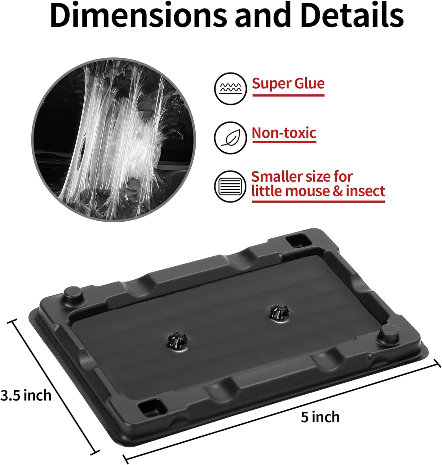LULUCATCH Mouse & Insect Traps 12 Pack, Heavier Sticky Traps with Non-Toxic Glue for Small Mice & Insects. Sticky Mouse Traps Indoor, Easy to Set, Pet Safe Pest Control