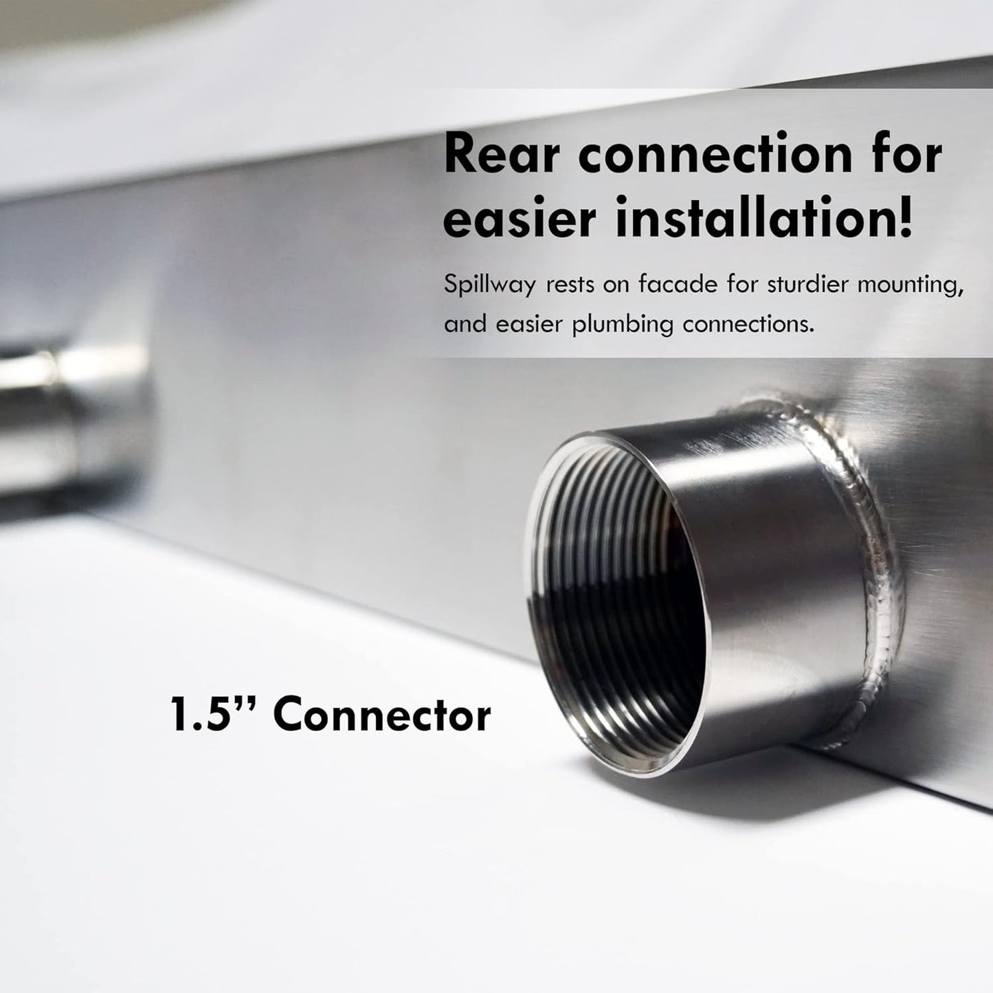 HALF OFF PONDS Steel Elegance 24" Stainless Steel Spillway - STE24-HOP