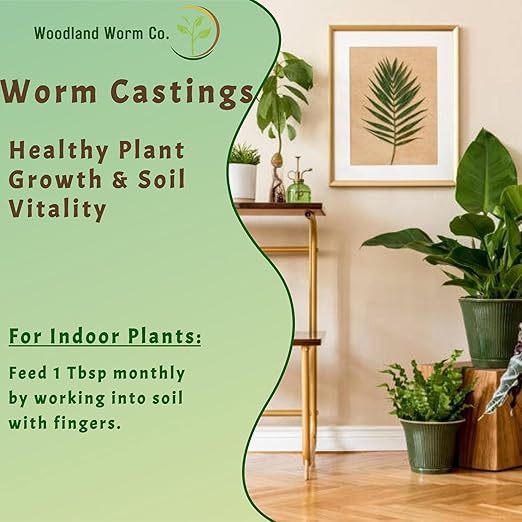 Earth Worm Castings for Plants - Soil Amendment and Natural Fertilizer for Gardening, Vegetables, Lawns and Indoor Plants - Odor-Free, All-Natural – 20 lb Bag