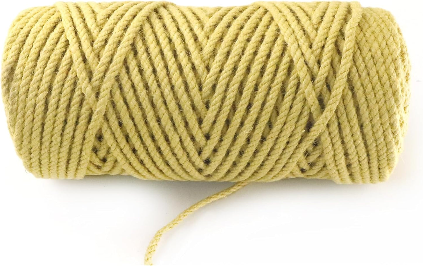 4mm x 100 Feet Yellow Jute Rope, Twine for Gardening Tomato Climbing Plant Tie Floristry Crafts Gift Wrapping Packing Decor