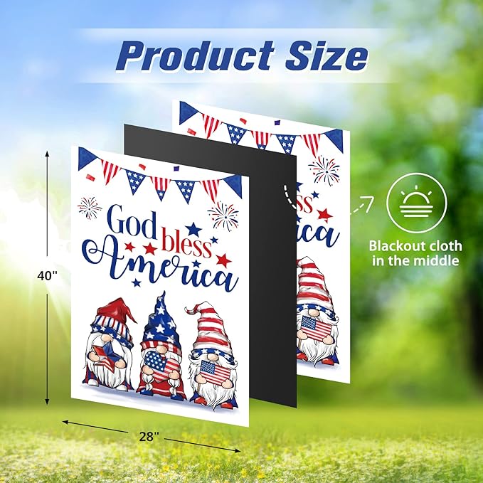 12 Pcs Three Gnomes Seasonal Large Garden Flags Double Sided Seasonal Truck Garden Flags for All Seasons Set of 12 Spring Easter Valentine Halloween Christmas Holiday Yard Decoration, Welcome Outdoor