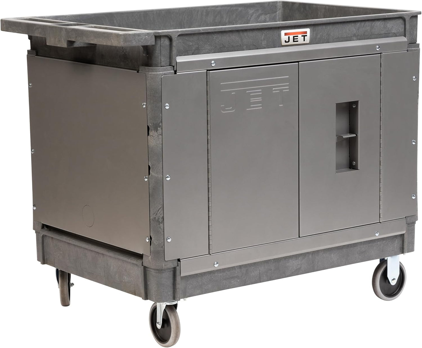 JET PUC-4126 Resin Utility Cart with JT1-126 Load-N-Lock Security System