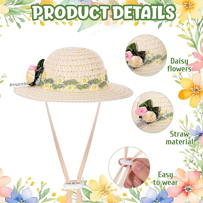 Gardener Porch Goose Outfits Spring Goose Outfit Cute Lawn Porch Goose Clothes Fits 23" Cement Plastic Goose Statue for Outdoor Garden Yard Patio Art Decor(Style2)