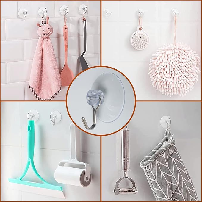 Stained Glass Window Hanging Chain Kit, Picture Hanging Chain with Suction Cup Hooks Sunshine Catcher Metal Nickel Plating Stained Glass Window Panels 10 Inch and 20 Inch (Black)