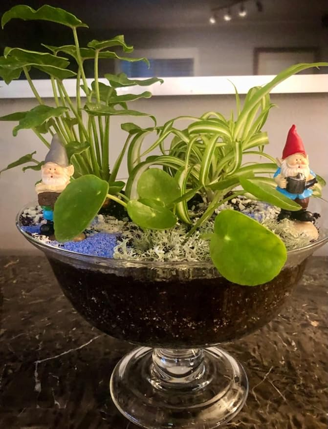 MUAMAX Miniature Gnome Figurines Fairy Gardens Gnomes Accessories Gift for Garden Little Gnomes Small Gnome 3''