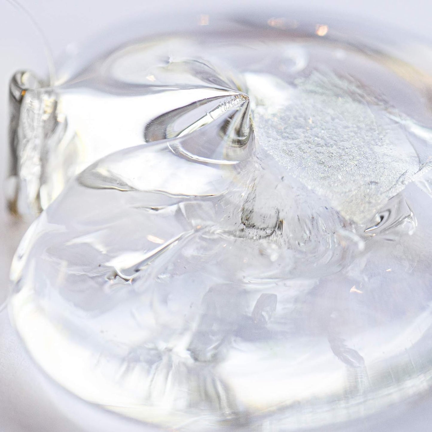 Luke Adams Glass Hanging Hearts – Hand Blown Glass Heart Ornament for Windows or Gifts – Colorful Blown Glass Hearts Decor (April - Diamond)