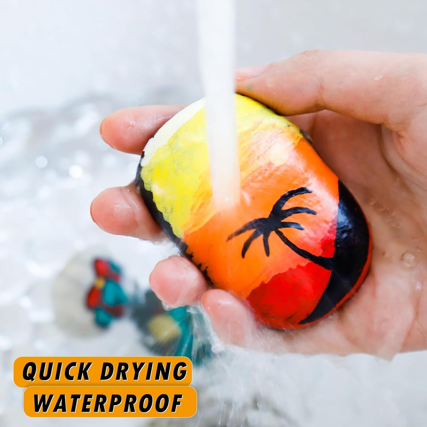 Gold Paint Pens Paint Markers - 12 Pack Permanent Quick Dry Waterproof Marker Pens for Rocks Wood Fabric Plastic Canvas Glass Mugs Metal Tire Stone