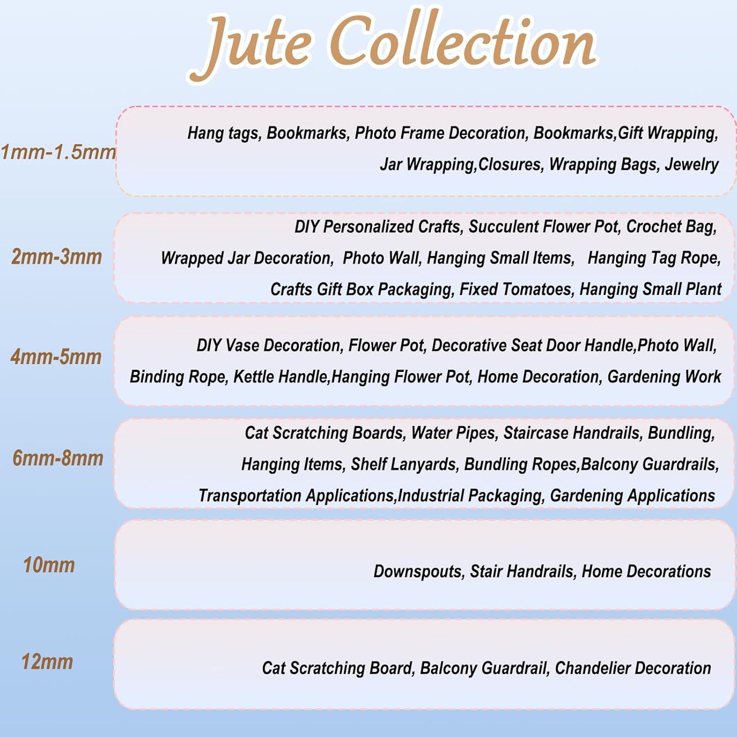 ARISKEY Natural Jute Twine,3Ply String for Crafts 1640 Feet Long Cord Suitable for Crafting,Gardening,Tomato, Climbing Plant,Tie Floristry,Strong Enough for Outdoor Heavy-Duty Use