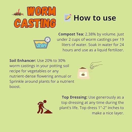 SMG Organic Worm Castings – 100% Pure Earthworm Compost & Natural Fertilizer, Nutrient-Rich Soil Amendment for Plants, Vegetables, Flowers & Trees, 3 lbs