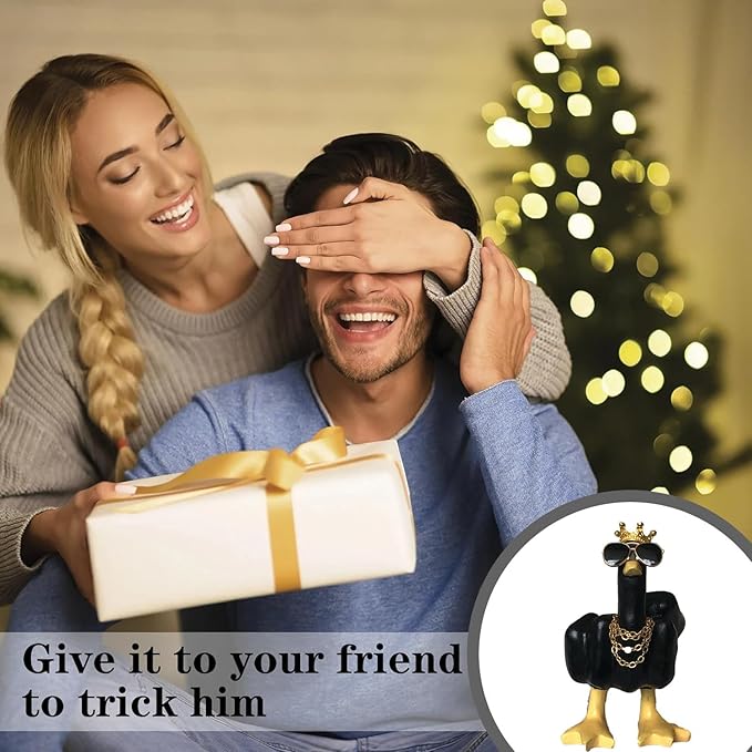 Accddio Funny Resin Garden Statue Decor for Home Office Desk Patio Garden Decor Funny Gifts