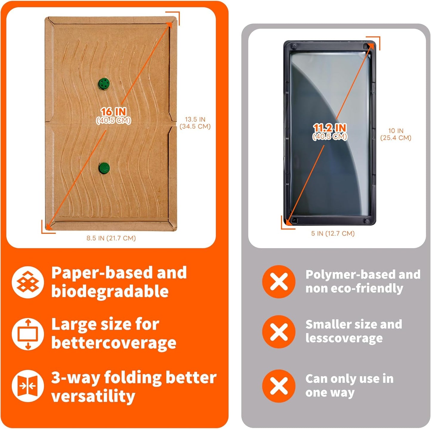 Glue Mouse Traps Indoor for Home 6 Pack, Large Sticky Mouse Traps for Inside House, Pre-Baited Adhesive Non-Toxic Glue Traps for Mice Rats, Snakes, Lizard, Insect(13.5" x 8.5")