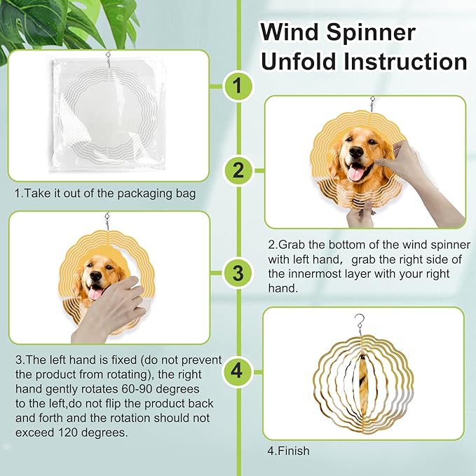 10 Pack Sublimation Wind Spinner Blanks 8 Inch,3D Wind Spinners Sublimation Blanks Products Bulk Aluminum Metal Sublimation Blank Wind Spinner for DIY Gift Indoor Outdoor Decoration