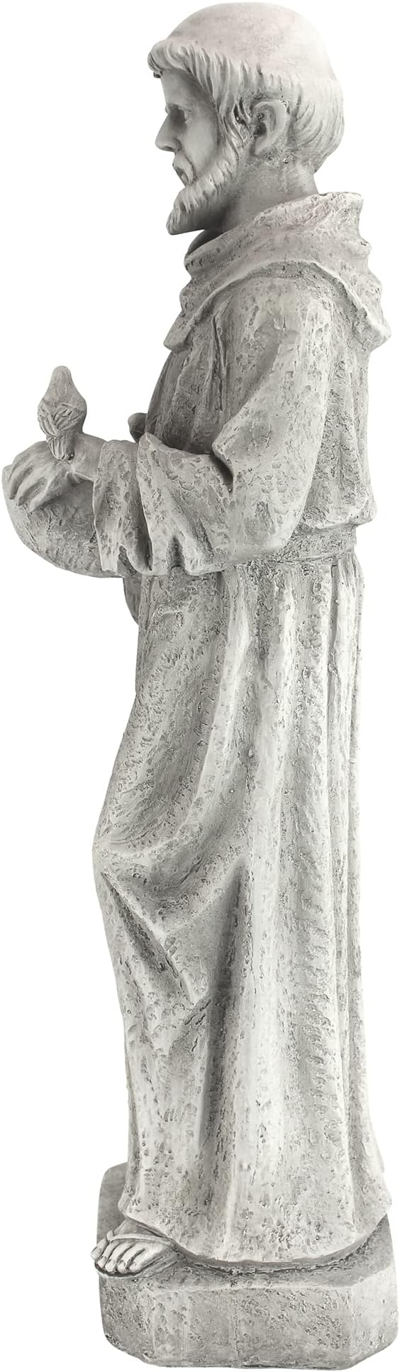 Design Toscano Nature's Nurturer Francis Assisi Religious Garden Decor Statue Bird Bath Feeder, Small, 20 inch, Cast Stone Resin, Antique Stone Finish