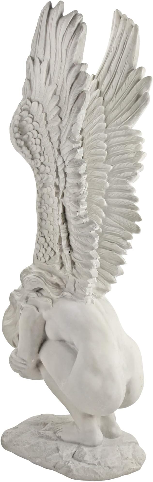 Design Toscano Remembrance and Redemption Angel Religious Indoor/Outdoor Garden Statue, Large 30 Inch Tall, Cast Stone Resin, Antique Stone Finish